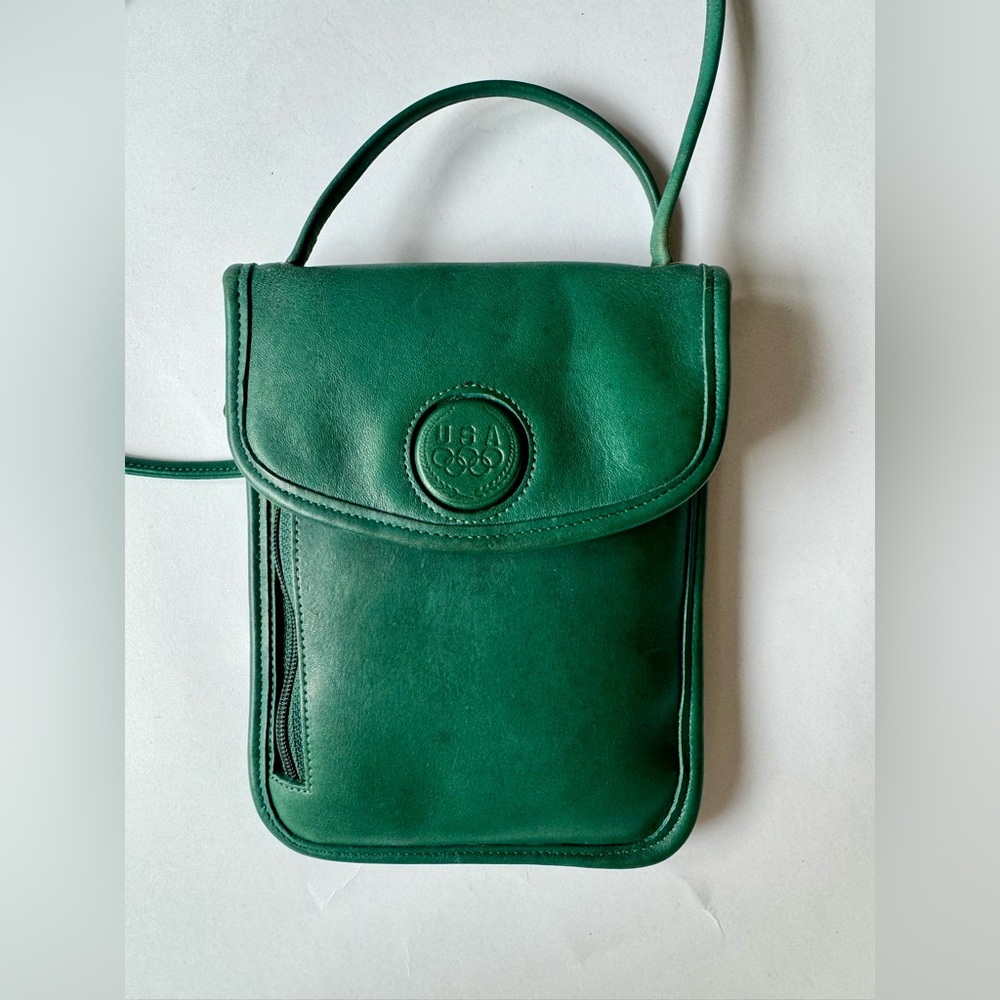 Coach Olympics Vintage 100th Anniversary Pouch - GREEN